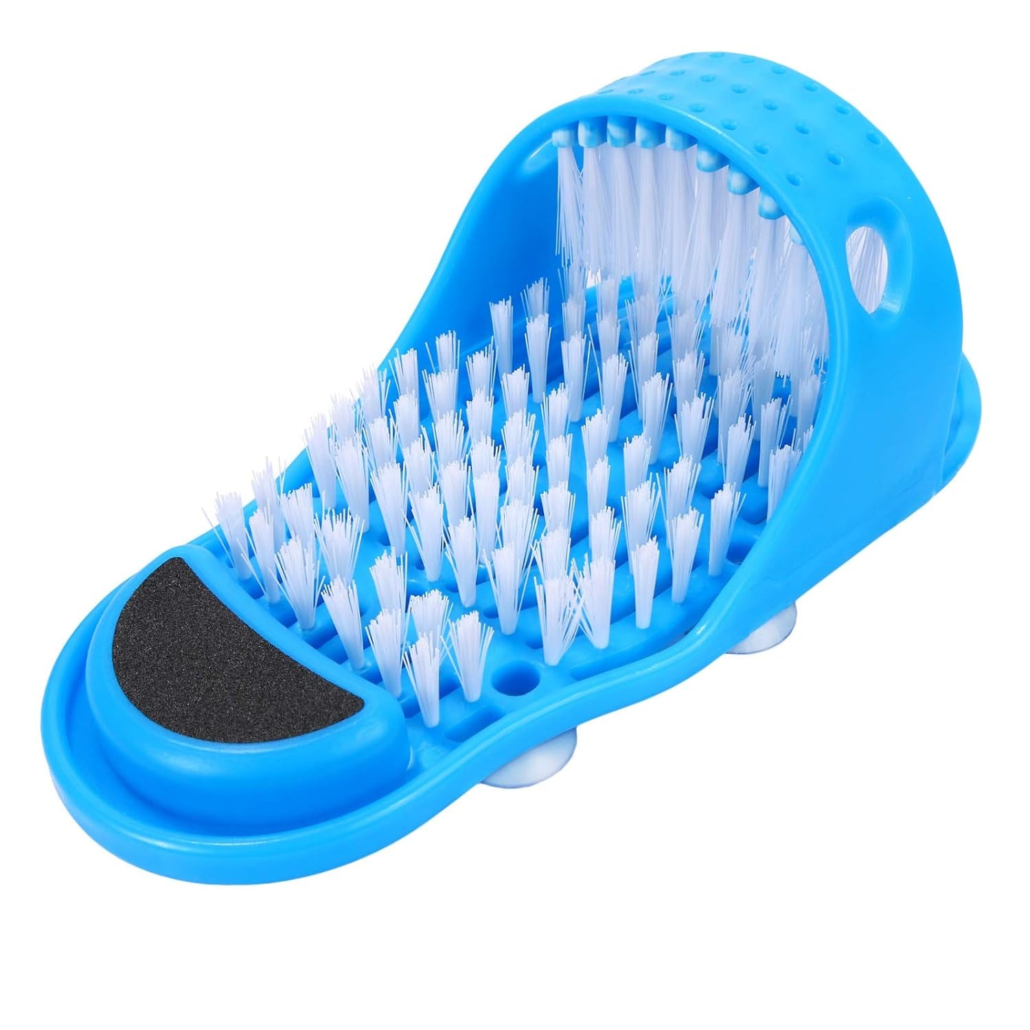 Magic Shower Foot Scrubber - Universal Unisex Feet Cleaner with Exfoliating Bristles for All Sizes